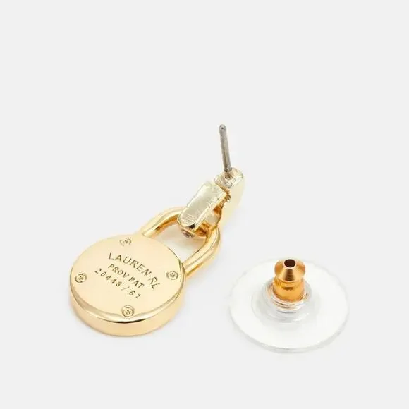 Lauren Ralph Lauren Padlock Drop Earrings - Picture 5 of 5